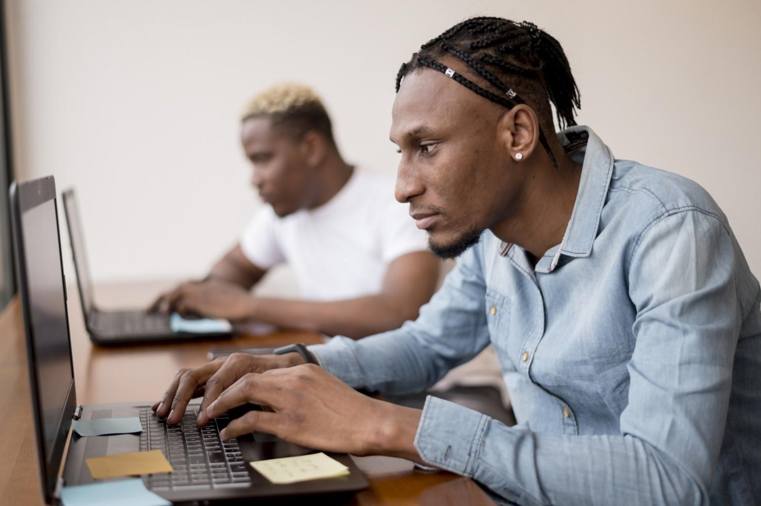 Server infrastructure setup showing rack-mounted streaming equipment